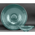 Aqua Blue Party Bowl Award - Recycled Glass